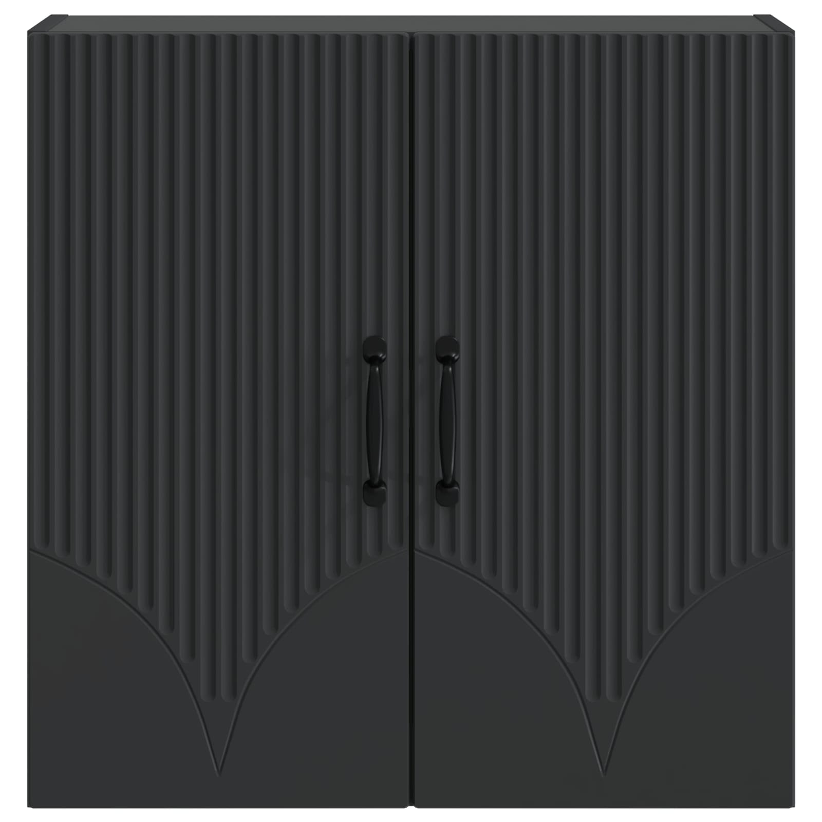 vidaXL Wall-Mounted Cabinet 59 x 31 x 60 cm Engineered Wood Black 4