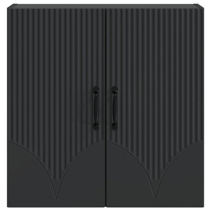 vidaXL Wall-Mounted Cabinet 59 x 31 x 60 cm Engineered Wood Black 4