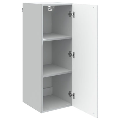 vidaXL Wall-Mounted Cabinet White 33 x 34.5 x 90 cm Engineered Wood 3
