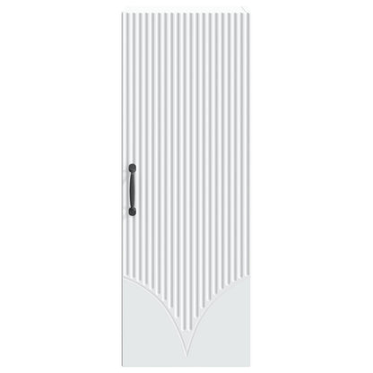 vidaXL Wall-Mounted Cabinet White 33 x 34.5 x 90 cm Engineered Wood 4