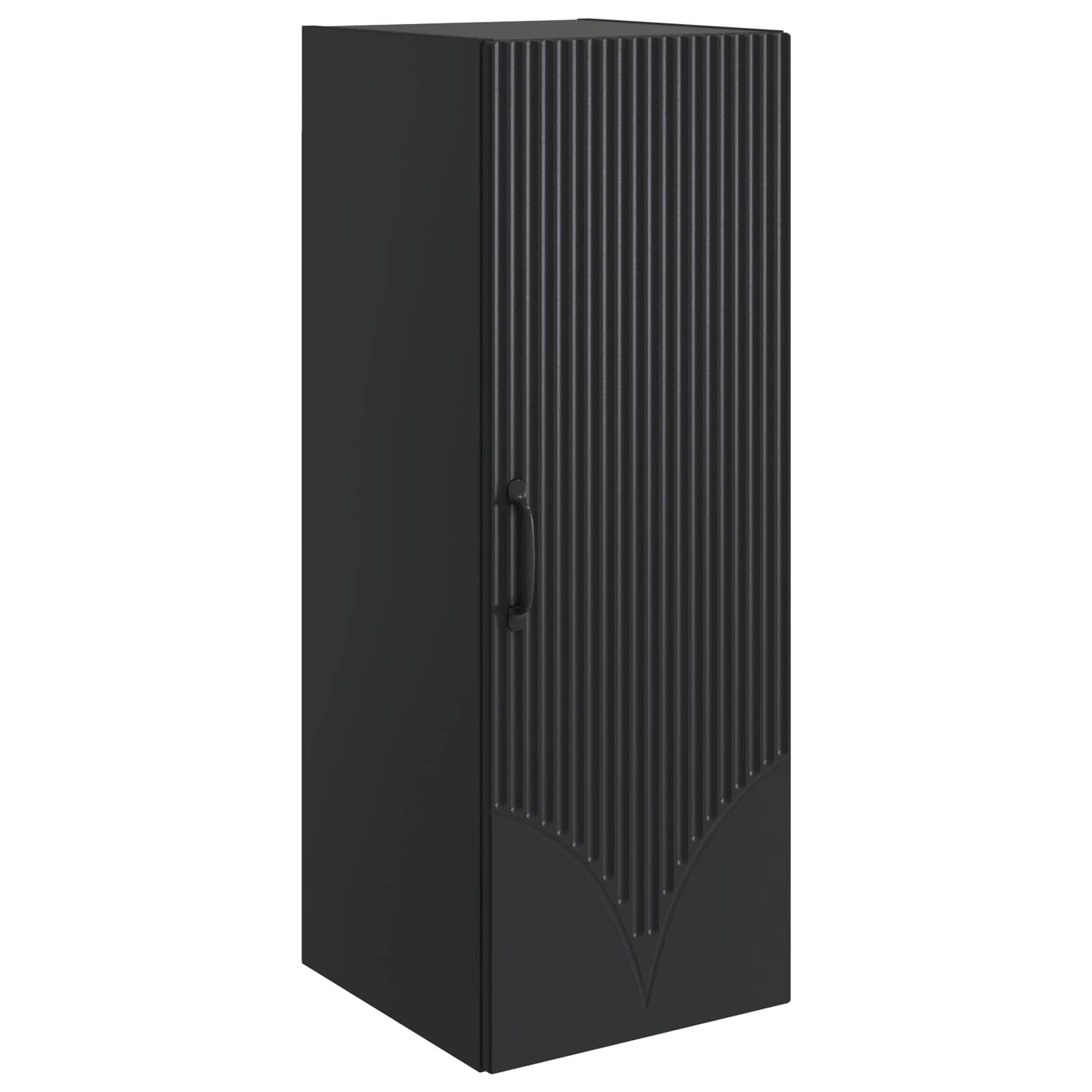 vidaXL Wall-Mounted Cabinet 33 x 34.5 x 90 cm Engineered Wood Black 2