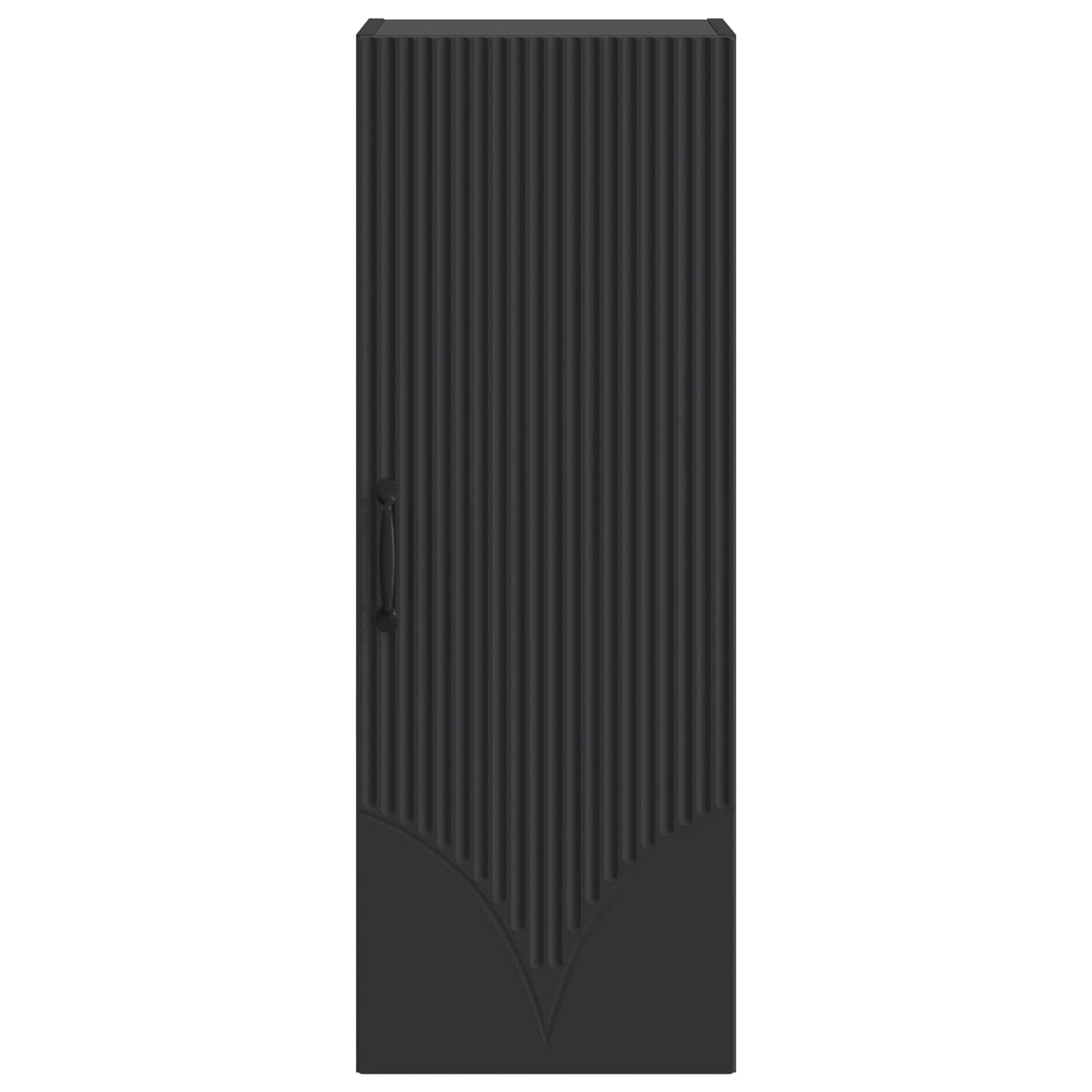 vidaXL Wall-Mounted Cabinet 33 x 34.5 x 90 cm Engineered Wood Black 4