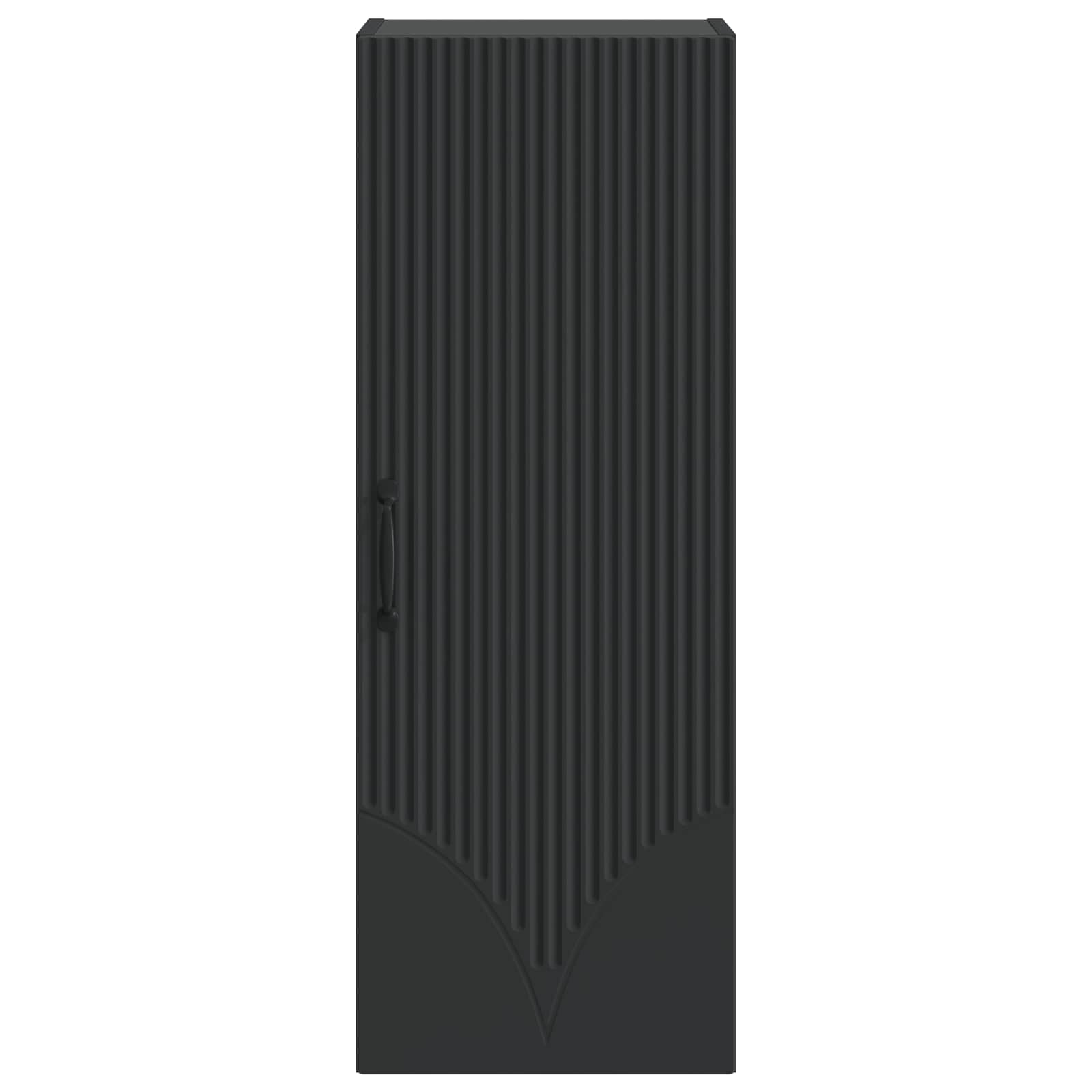 vidaXL Wall-Mounted Cabinet 33 x 34.5 x 90 cm Engineered Wood Black 4
