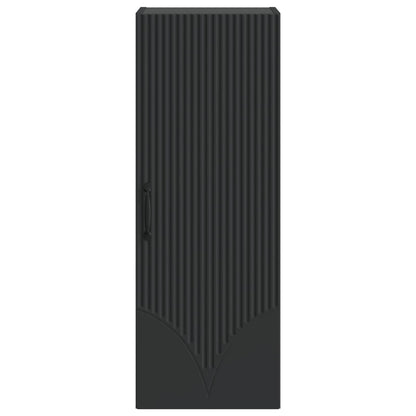 vidaXL Wall-Mounted Cabinet 33 x 34.5 x 90 cm Engineered Wood Black 4