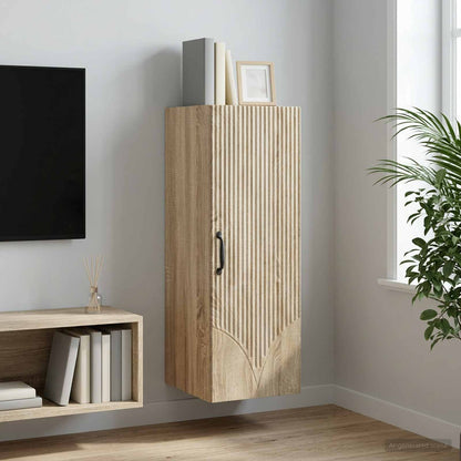 vidaXL Wall-Mounted Cabinet 33 x 34.5 x 90 cm Engineered Wood 1