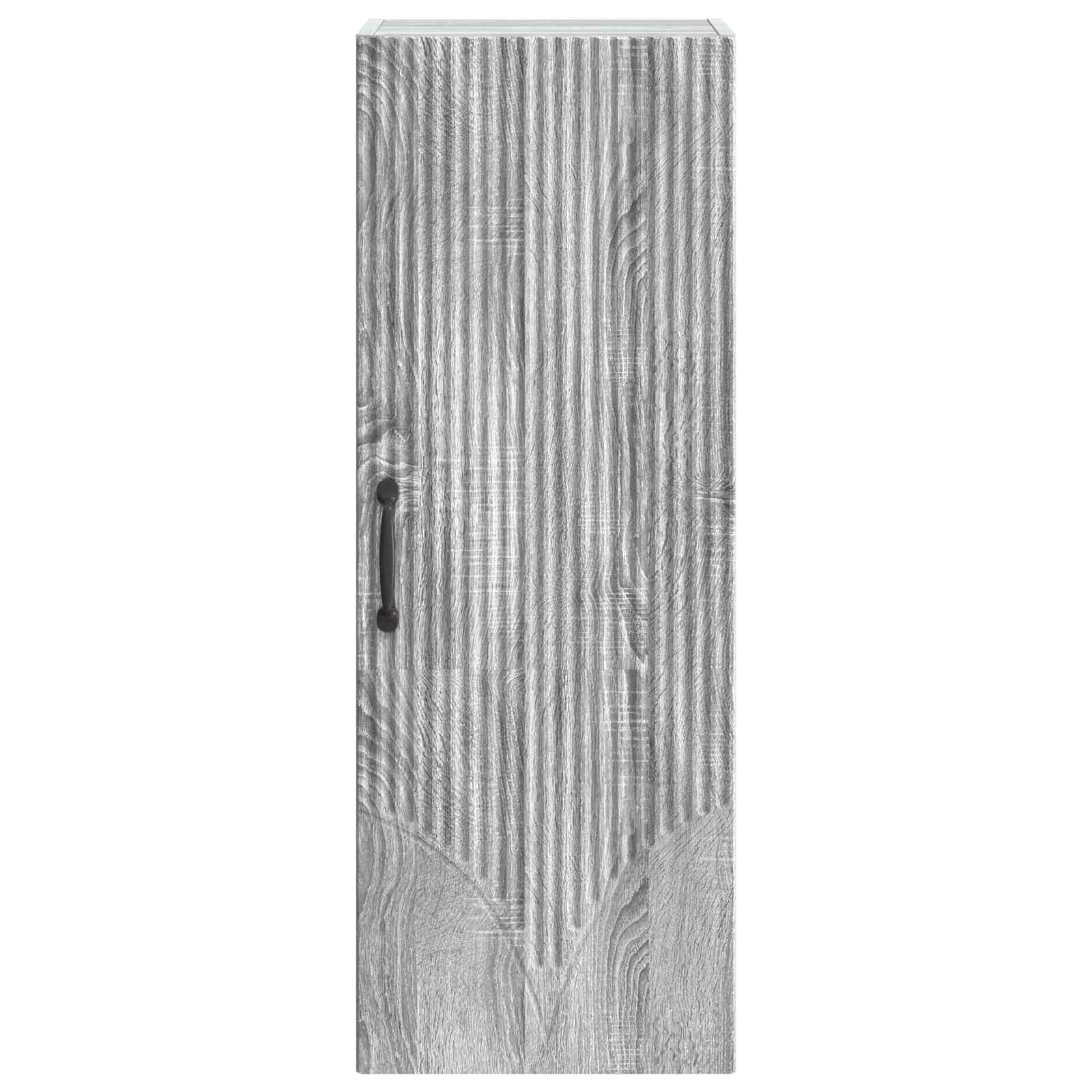vidaXL Wall-Mounted Cabinet 33 x 34.5 x 90 cm Engineered Wood 4