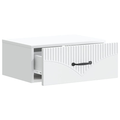 vidaXL Wall-Mounted Bedside Cabinet 2 pcs White 49 x 34.5 x 20 cm 6