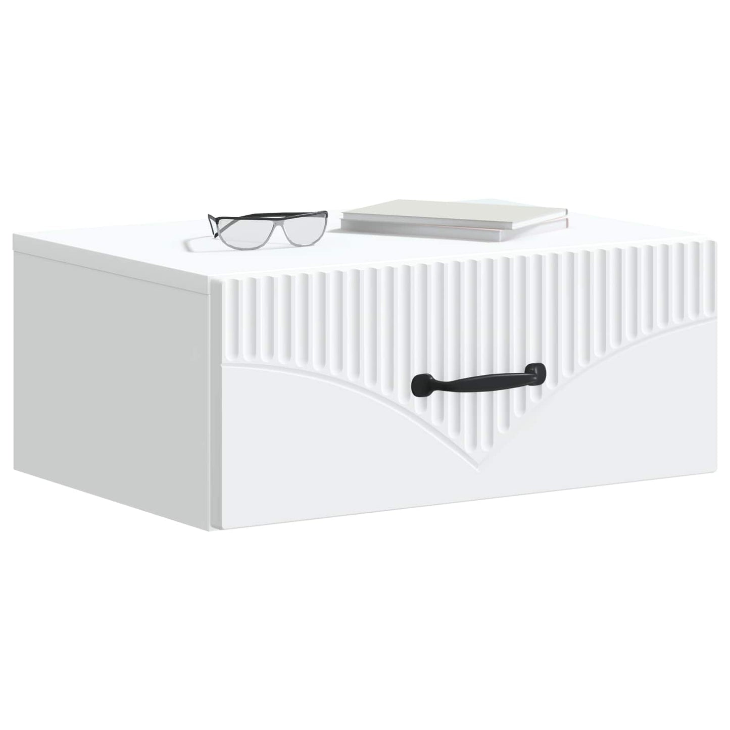 vidaXL Wall-Mounted Bedside Cabinet 2 pcs White 49 x 34.5 x 20 cm 3