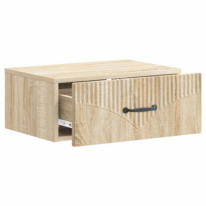 vidaXL Wall-Mounted Bedside Cabinet 2 pcs Sonoma Oak 49 x 34.5 x 20 cm 6
