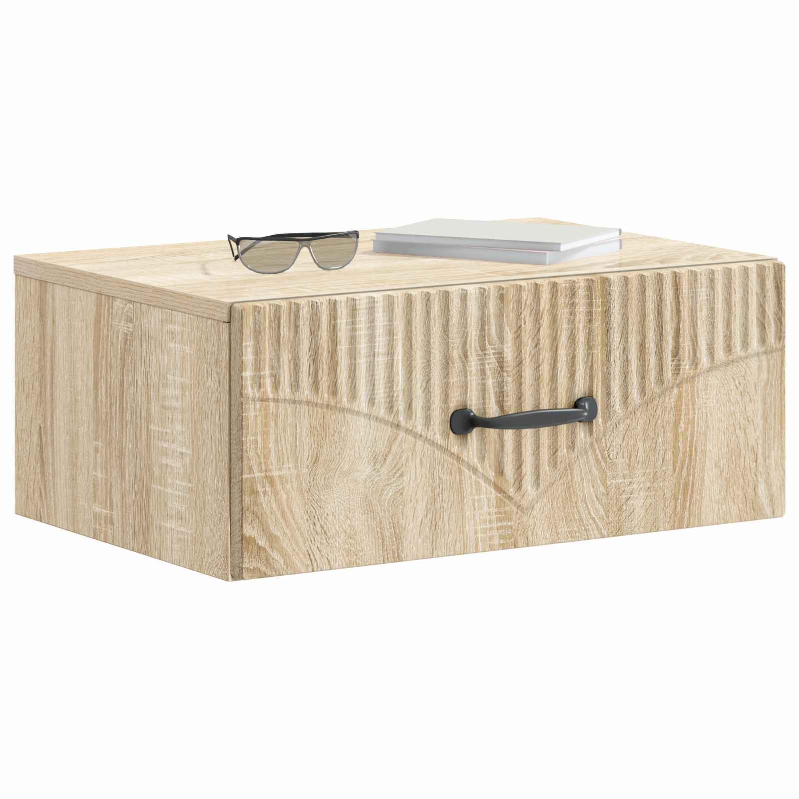 vidaXL Wall-Mounted Bedside Cabinet 2 pcs Sonoma Oak 49 x 34.5 x 20 cm 3