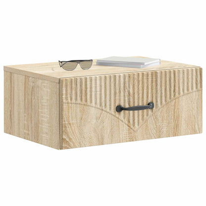 vidaXL Wall-Mounted Bedside Cabinet 2 pcs Sonoma Oak 49 x 34.5 x 20 cm 3