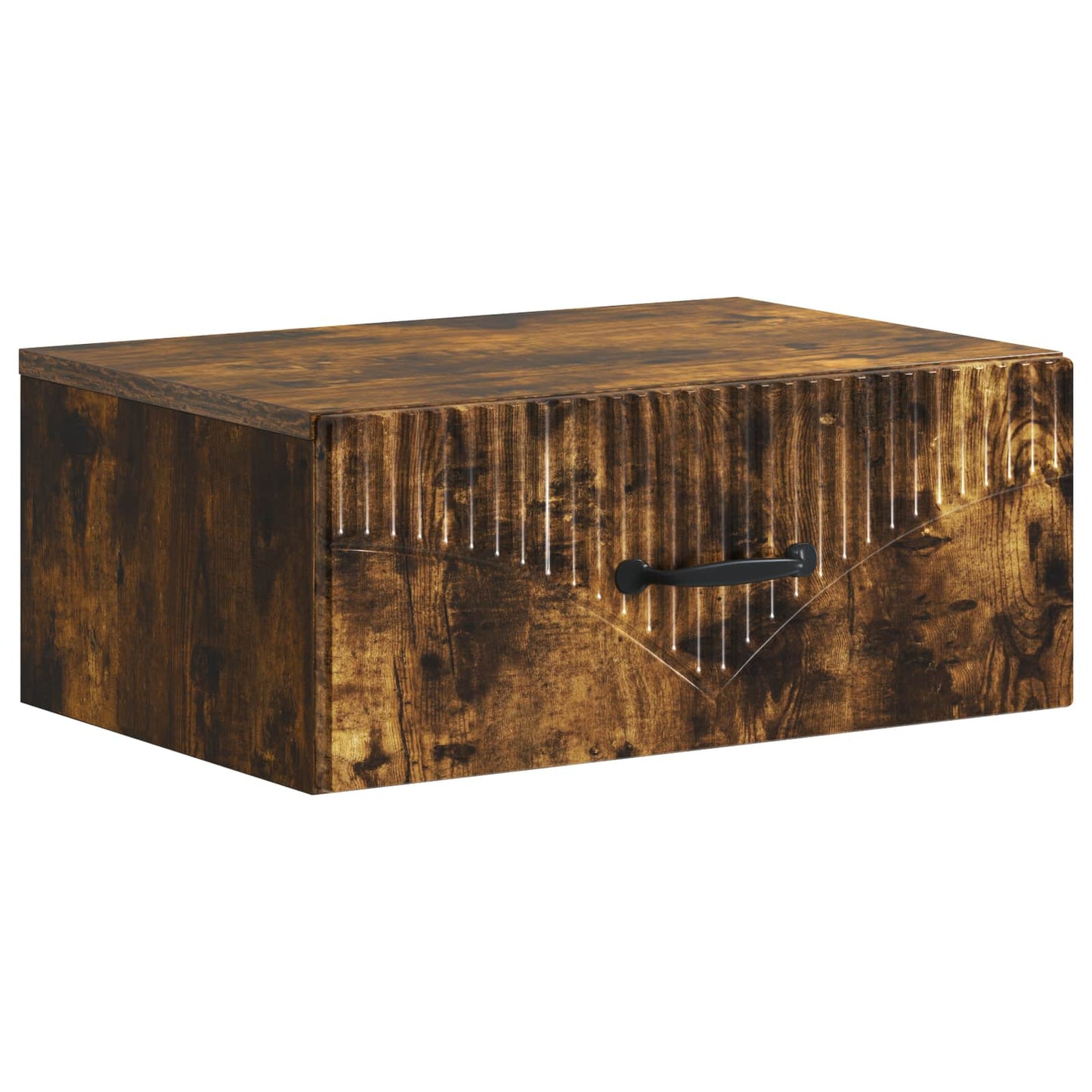 vidaXL Wall-Mounted Bedside Cabinet 2 pcs Smoked Oak 49 x 34.5 x 20 cm 5