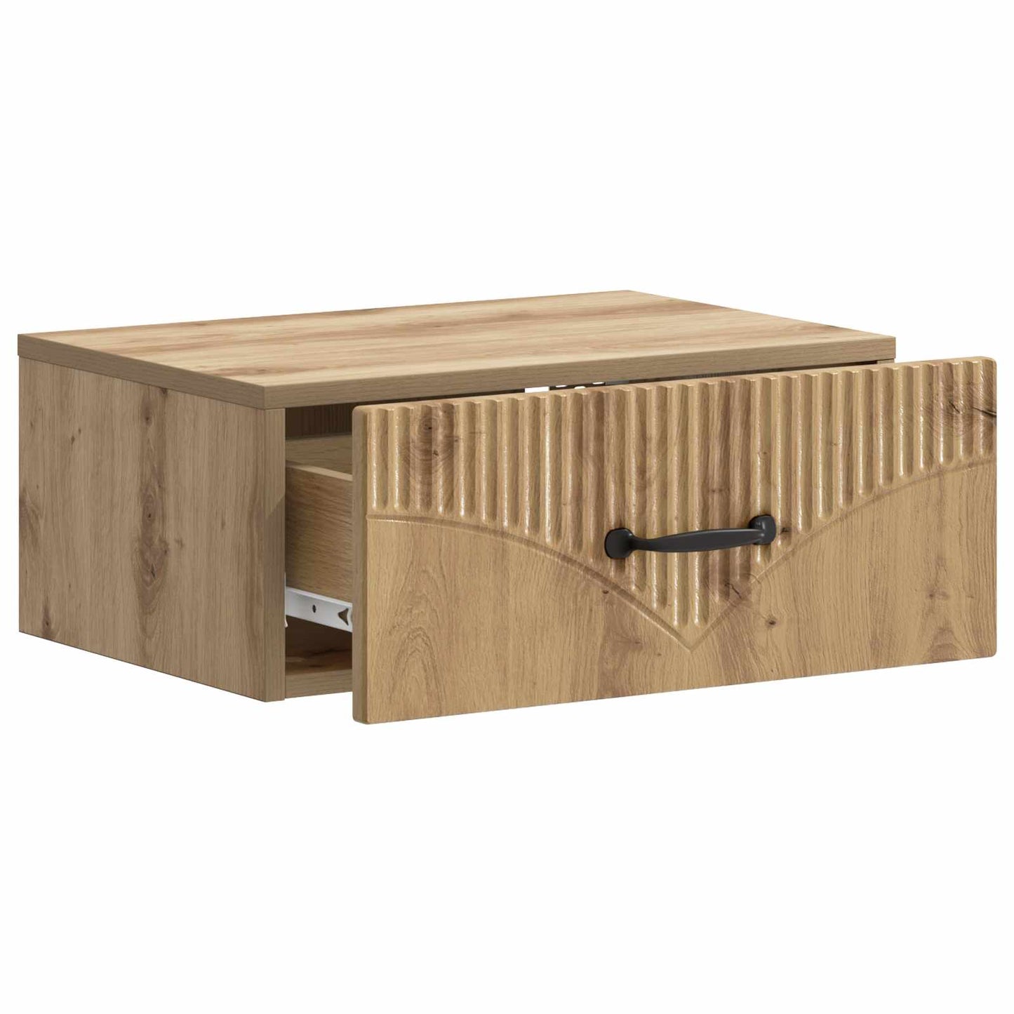 vidaXL Wall-Mounted Bedside Cabinet 2 pcs Artisan Oak 6