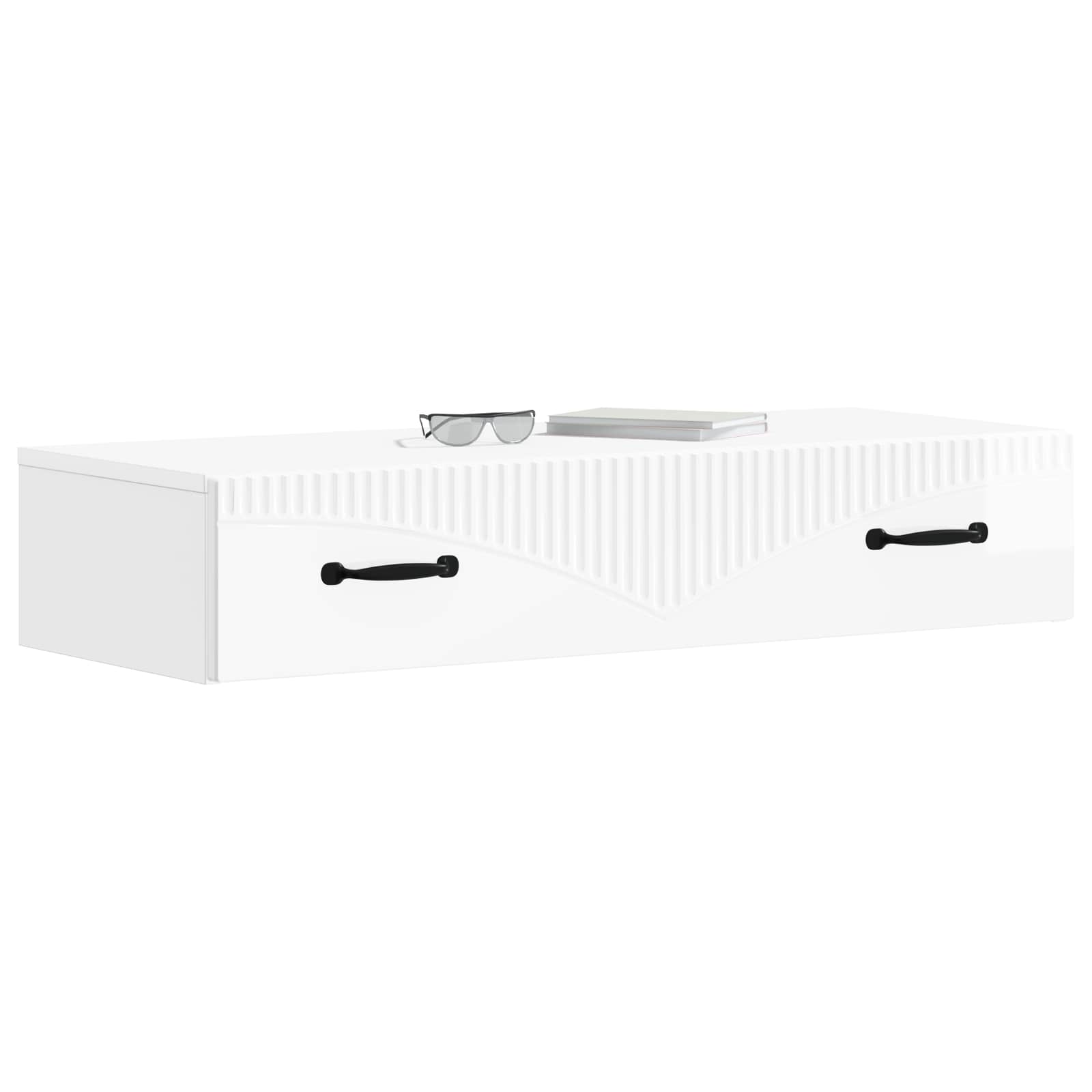 vidaXL Wall-Mounted Side Table 87.5 x 34.5 x 17 cm Engineered Wood 3