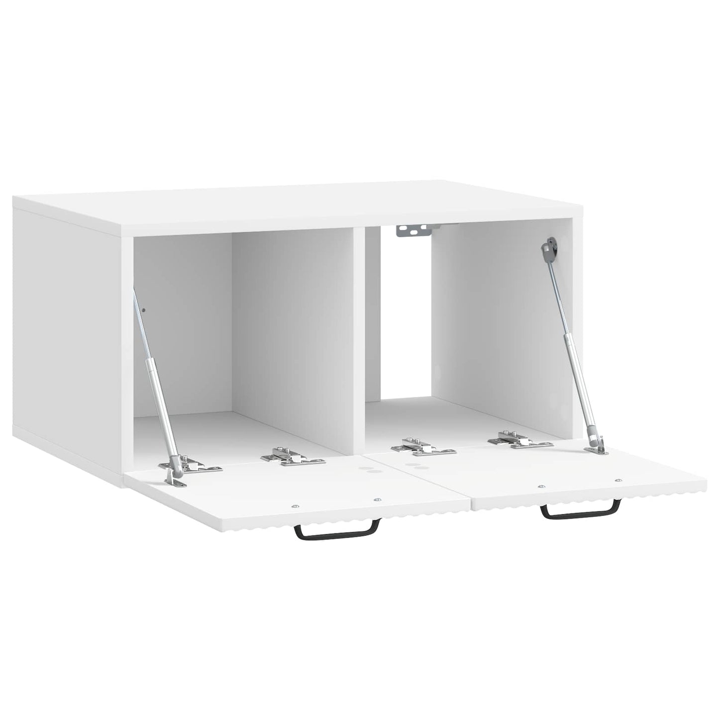 vidaXL Wall-Mounted TV Cabinet High Gloss White 59.5 x 41 x 30 cm 5