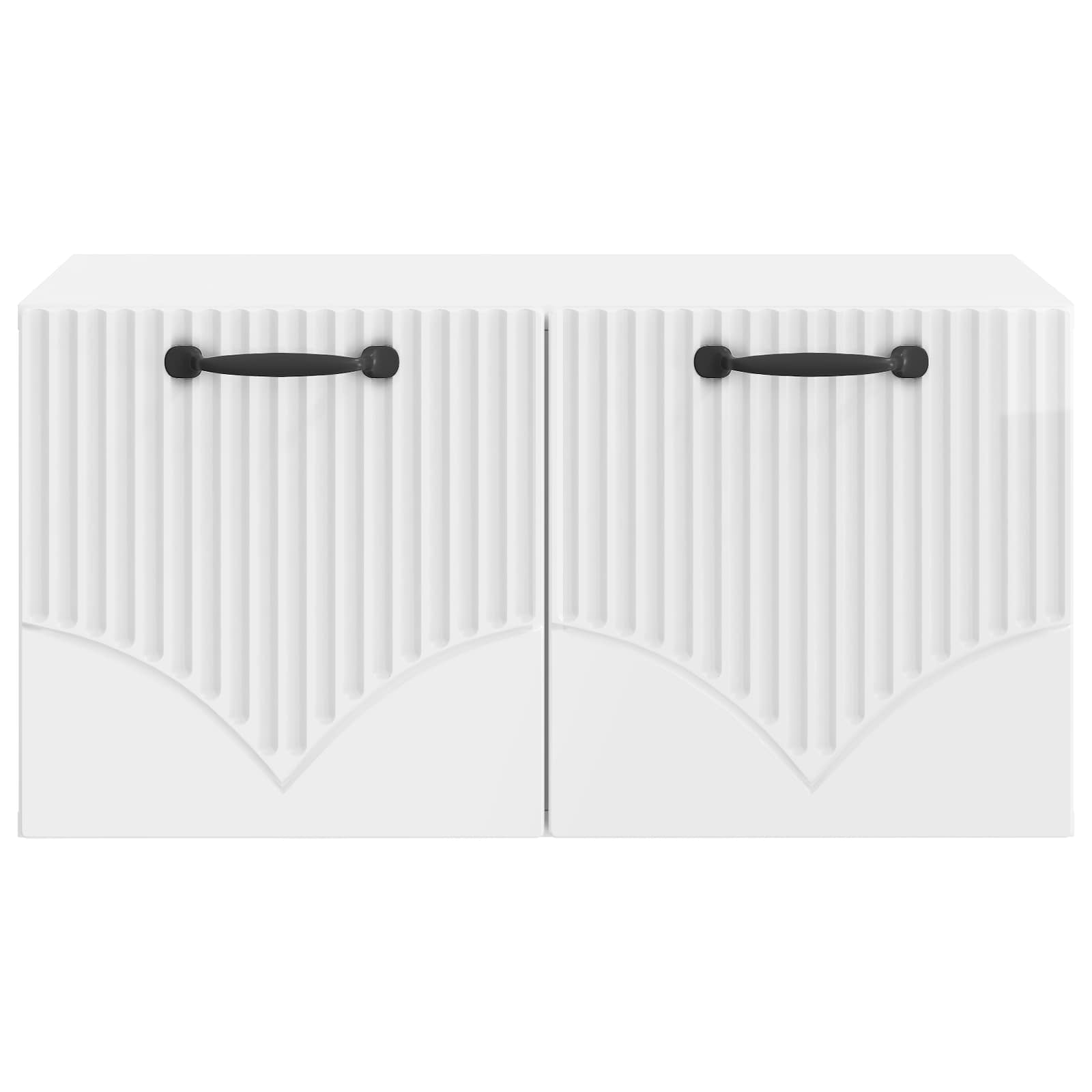 vidaXL Wall-Mounted TV Cabinet High Gloss White 59.5 x 41 x 30 cm 6