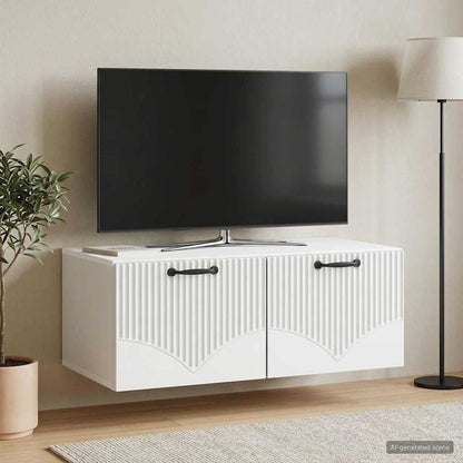 vidaXL Wall-Mounted TV Cabinet White 78.5 x 41 x 30 cm Engineered Wood 4