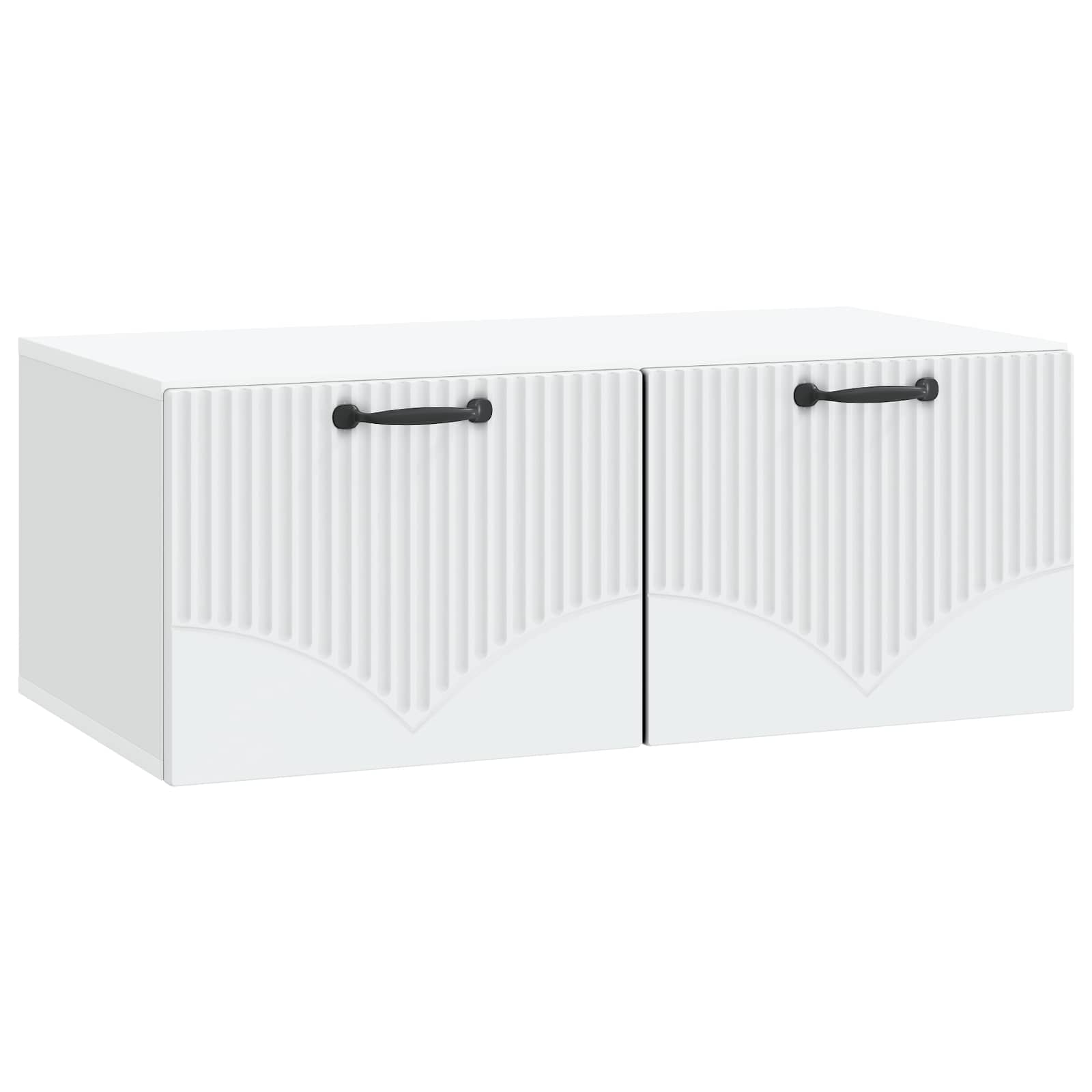 vidaXL Wall-Mounted TV Cabinet White 78.5 x 41 x 30 cm Engineered Wood 2