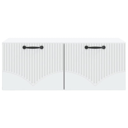 vidaXL Wall-Mounted TV Cabinet White 78.5 x 41 x 30 cm Engineered Wood 6