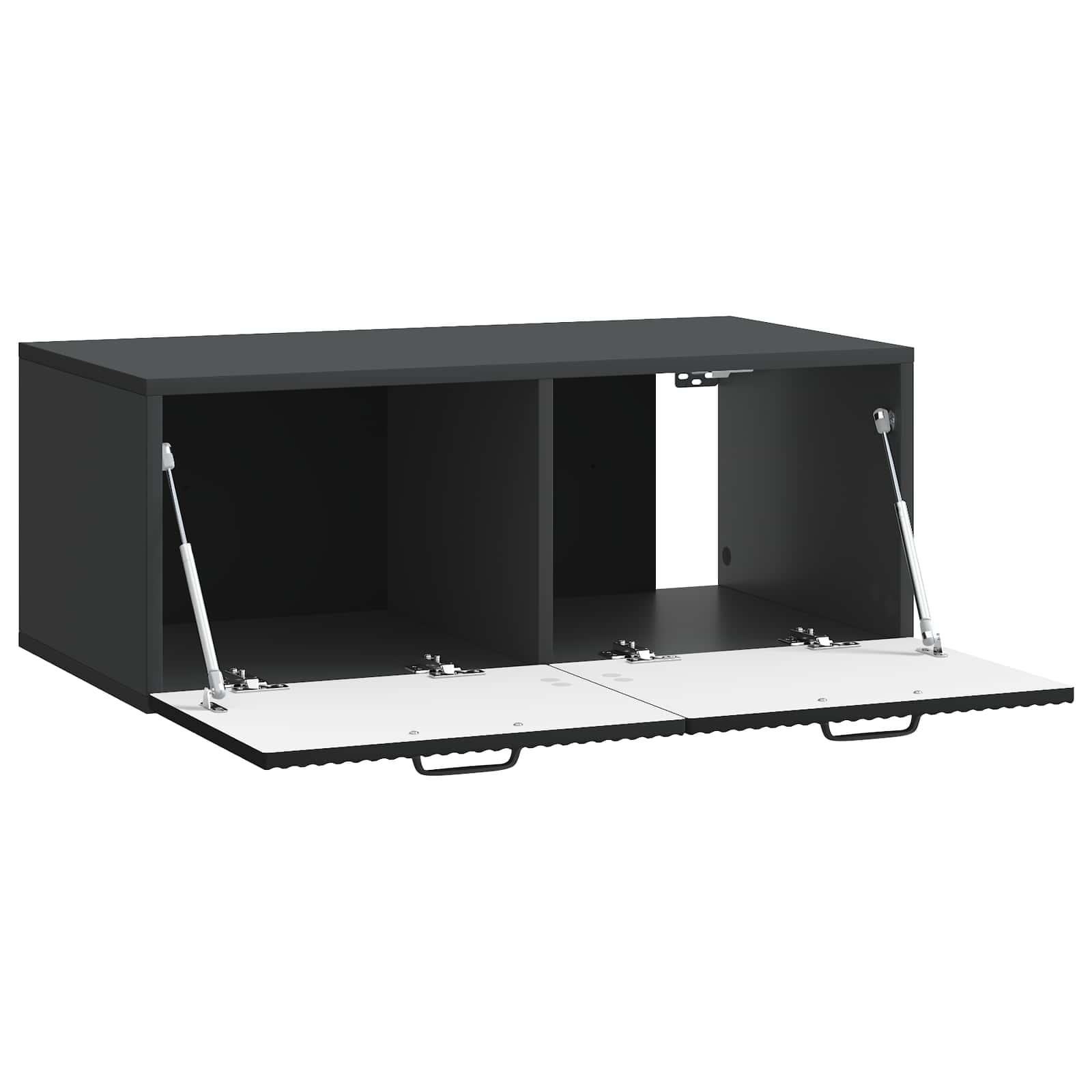 vidaXL Wall-Mounted TV Cabinet Black 78.5 x 41 x 30 cm Engineered Wood 5