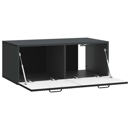 vidaXL Wall-Mounted TV Cabinet Black 78.5 x 41 x 30 cm Engineered Wood 5