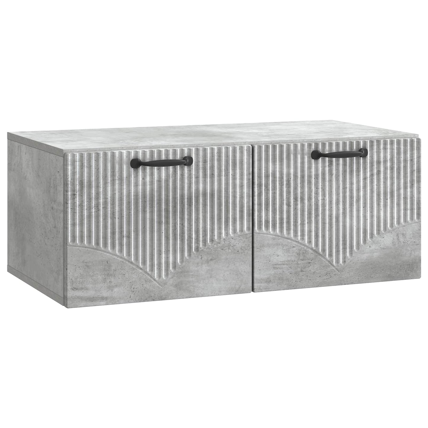 vidaXL Wall-Mounted TV Cabinet Concrete Grey 78.5 x 41 x 30 cm 2