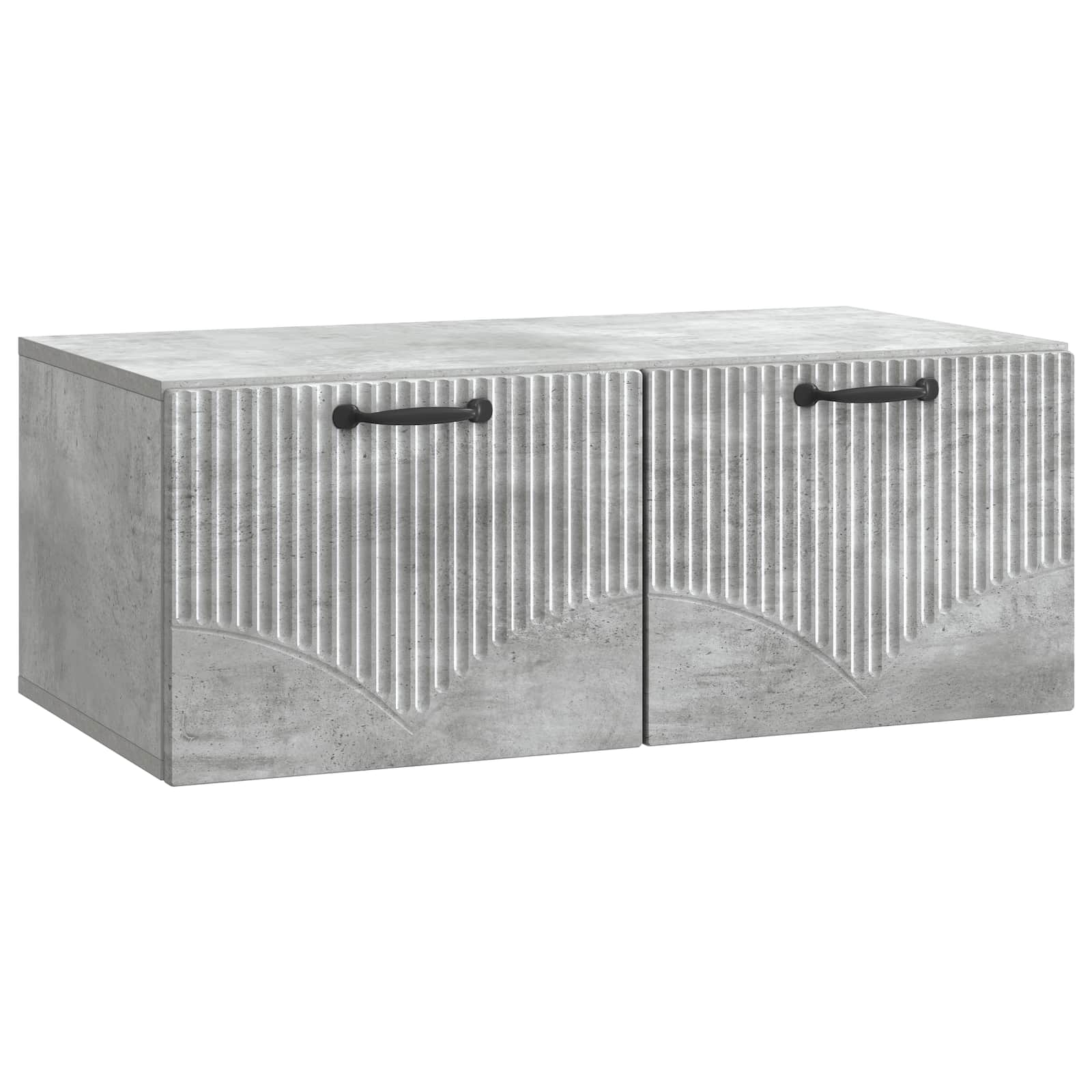 vidaXL Wall-Mounted TV Cabinet Concrete Grey 78.5 x 41 x 30 cm 2