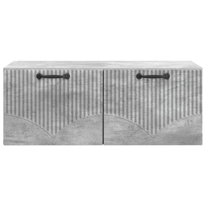 vidaXL Wall-Mounted TV Cabinet Concrete Grey 78.5 x 41 x 30 cm 6
