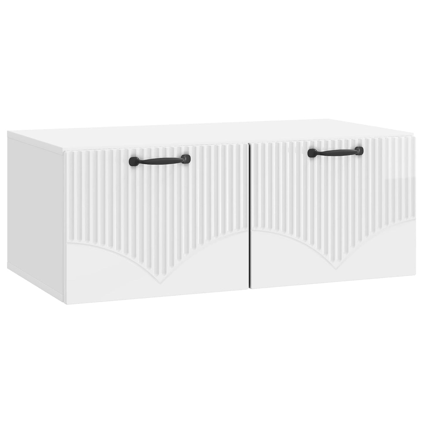 vidaXL Wall-Mounted TV Cabinet High Gloss White 78.5 x 41 x 30 cm 2