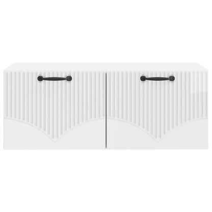 vidaXL Wall-Mounted TV Cabinet High Gloss White 78.5 x 41 x 30 cm 6