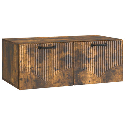 vidaXL Wall-Mounted TV Cabinet Smoked Oak 78.5 x 41 x 30 cm 2