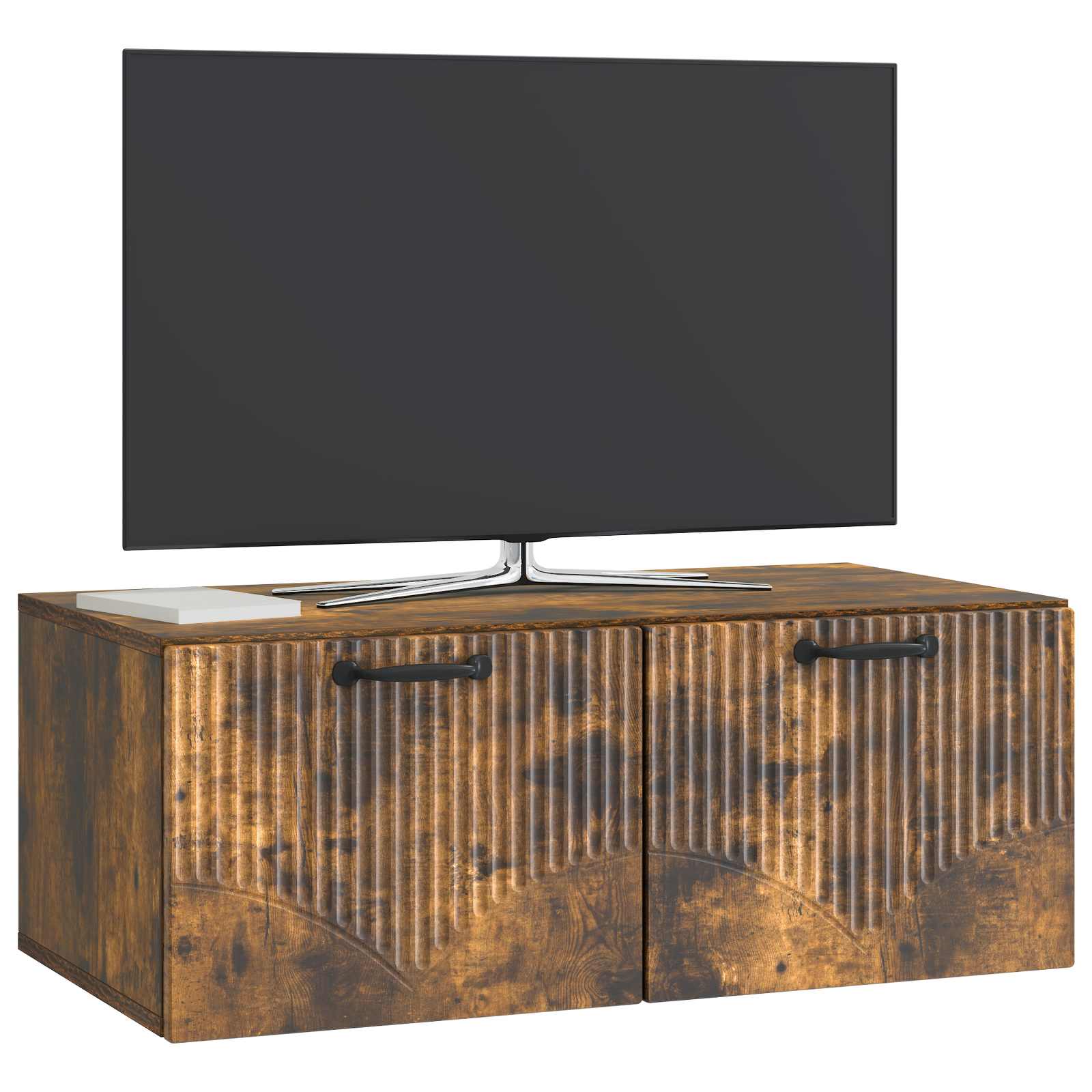 vidaXL Wall-Mounted TV Cabinet Smoked Oak 78.5 x 41 x 30 cm 3