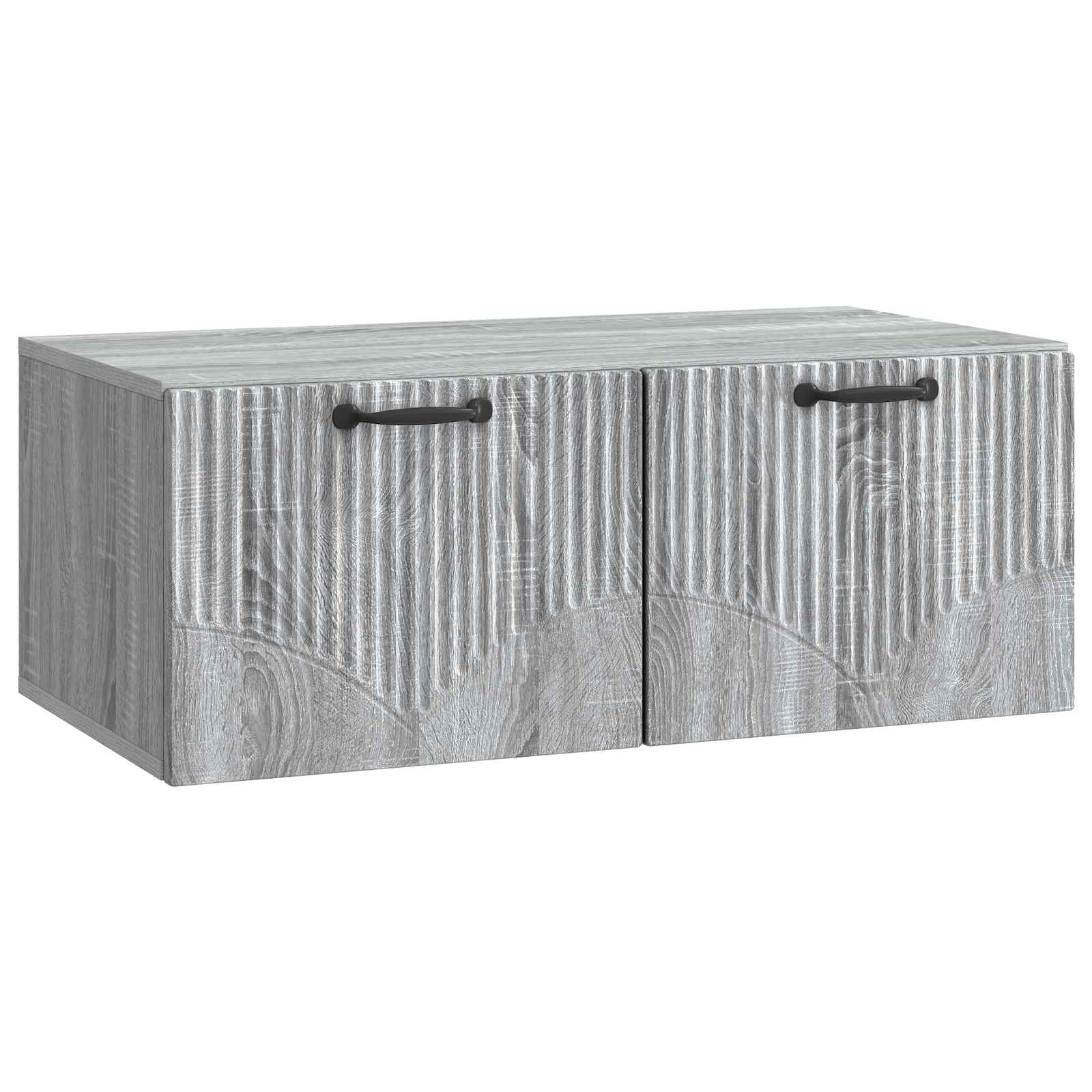 vidaXL Wall-Mounted TV Cabinet Grey Sonoma 78.5 x 41 x 30 cm 2