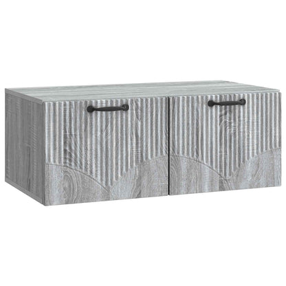 vidaXL Wall-Mounted TV Cabinet Grey Sonoma 78.5 x 41 x 30 cm 2