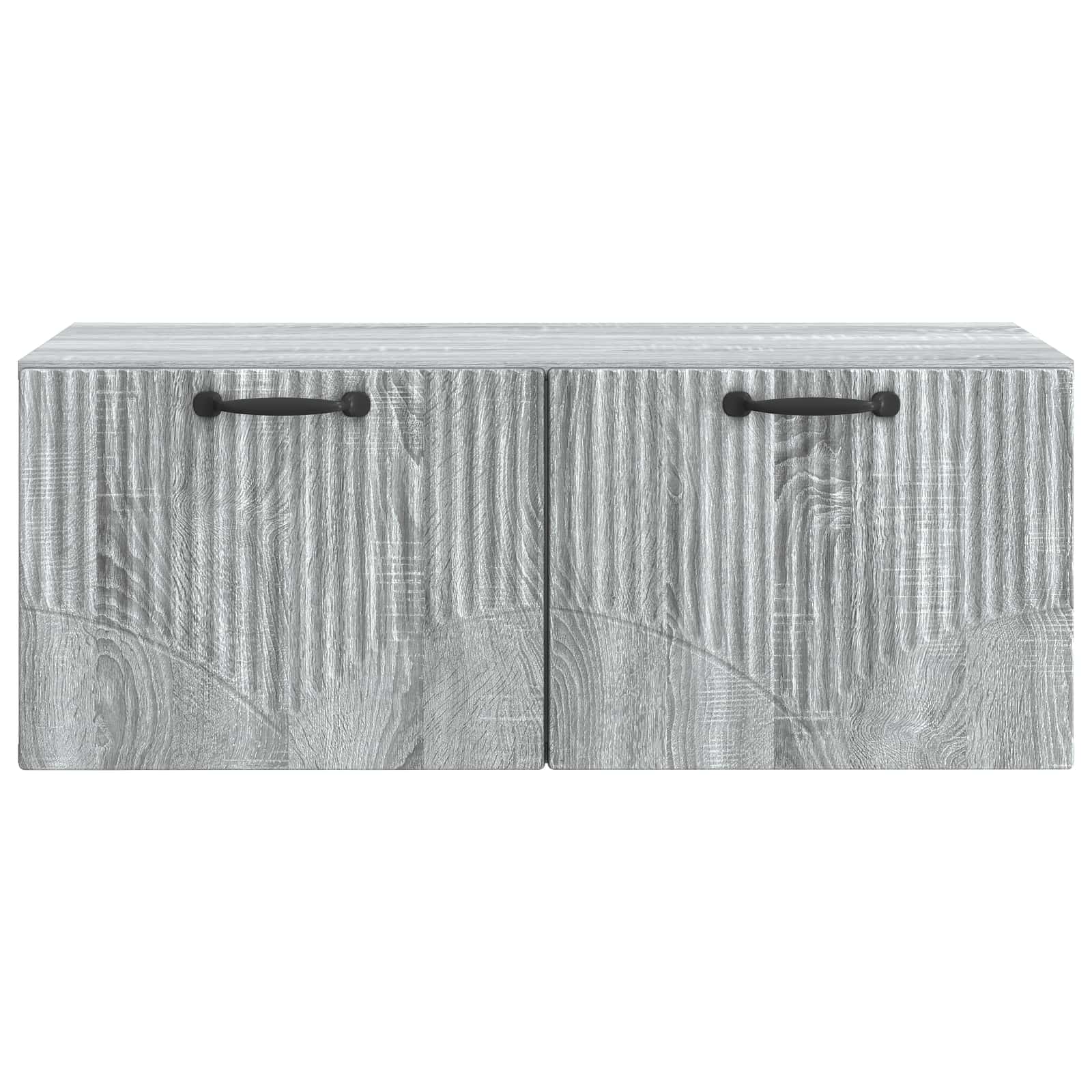 vidaXL Wall-Mounted TV Cabinet Grey Sonoma 78.5 x 41 x 30 cm 6