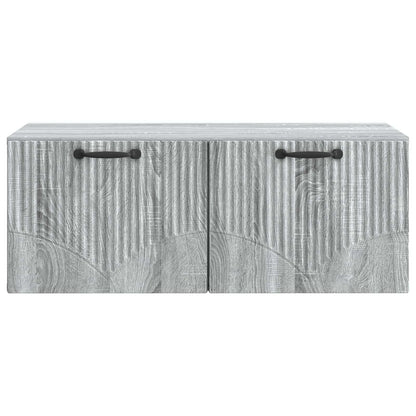 vidaXL Wall-Mounted TV Cabinet Grey Sonoma 78.5 x 41 x 30 cm 6