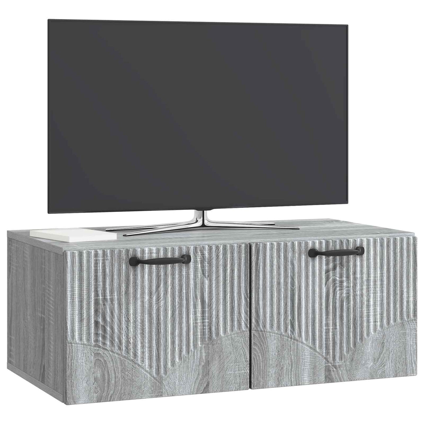 vidaXL Wall-Mounted TV Cabinet Grey Sonoma 78.5 x 41 x 30 cm 3