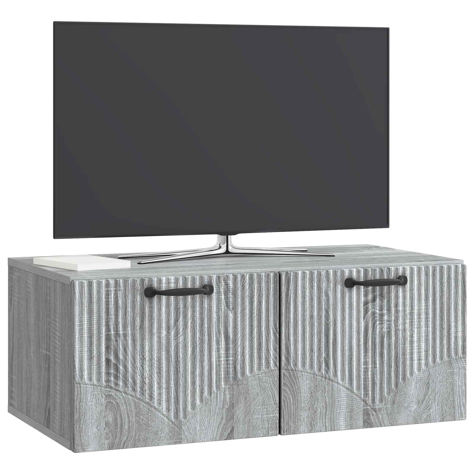 vidaXL Wall-Mounted TV Cabinet Grey Sonoma 78.5 x 41 x 30 cm 3