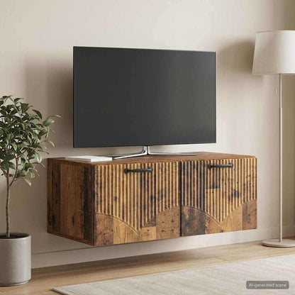vidaXL Wall-Mounted TV Cabinet Old Wood 78.5 x 41 x 30 cm 1