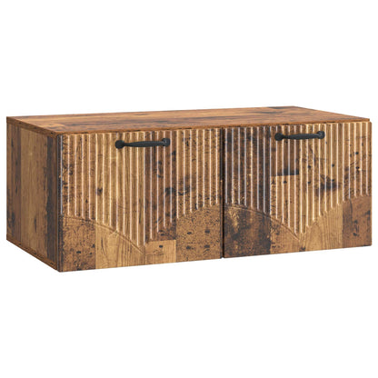 vidaXL Wall-Mounted TV Cabinet Old Wood 78.5 x 41 x 30 cm 2