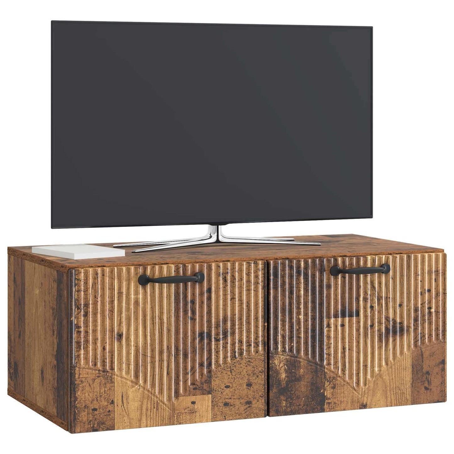 vidaXL Wall-Mounted TV Cabinet Old Wood 78.5 x 41 x 30 cm 3