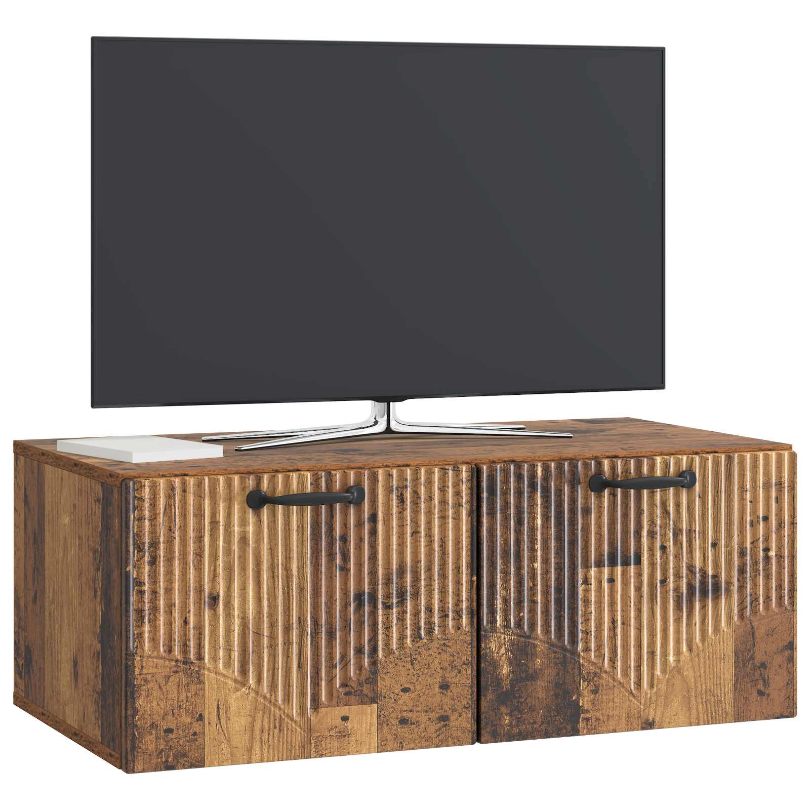 vidaXL Wall-Mounted TV Cabinet Old Wood 78.5 x 41 x 30 cm 3