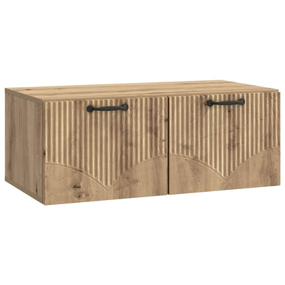 vidaXL Wall-Mounted TV Cabinet 78.5 x 41 x 30 cm Artisan Oak 2