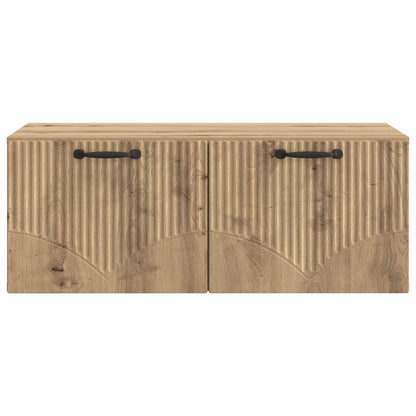 vidaXL Wall-Mounted TV Cabinet 78.5 x 41 x 30 cm Artisan Oak 6