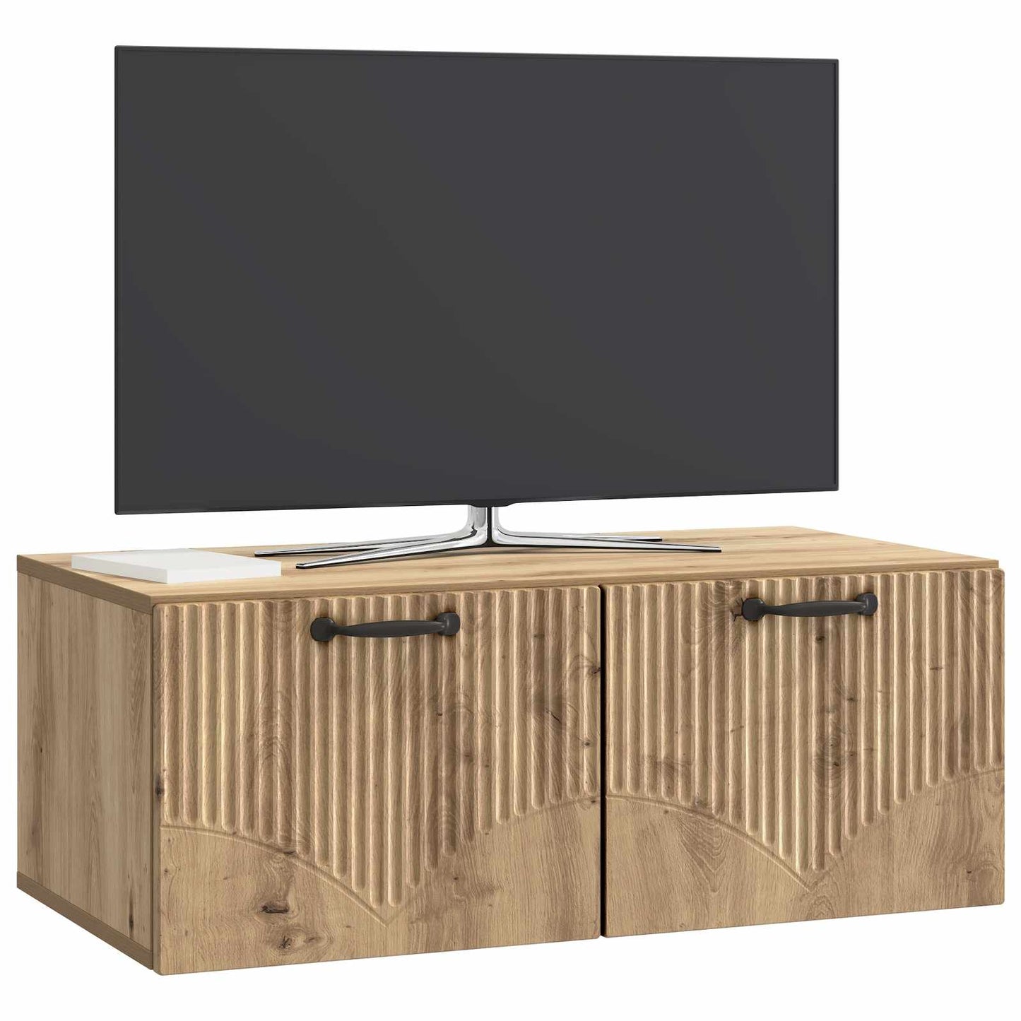 vidaXL Wall-Mounted TV Cabinet 78.5 x 41 x 30 cm Artisan Oak 3