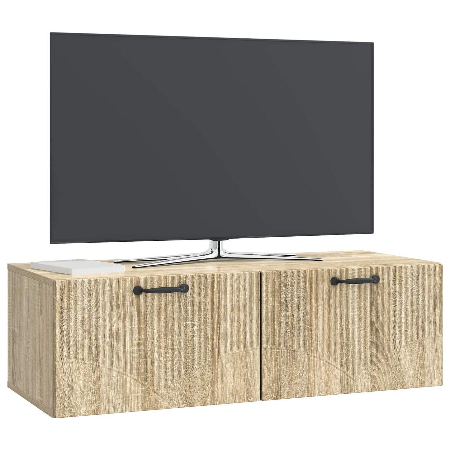 vidaXL Wall-Mounted TV Cabinet Sonoma Oak 98 x 41 x 30 cm 3