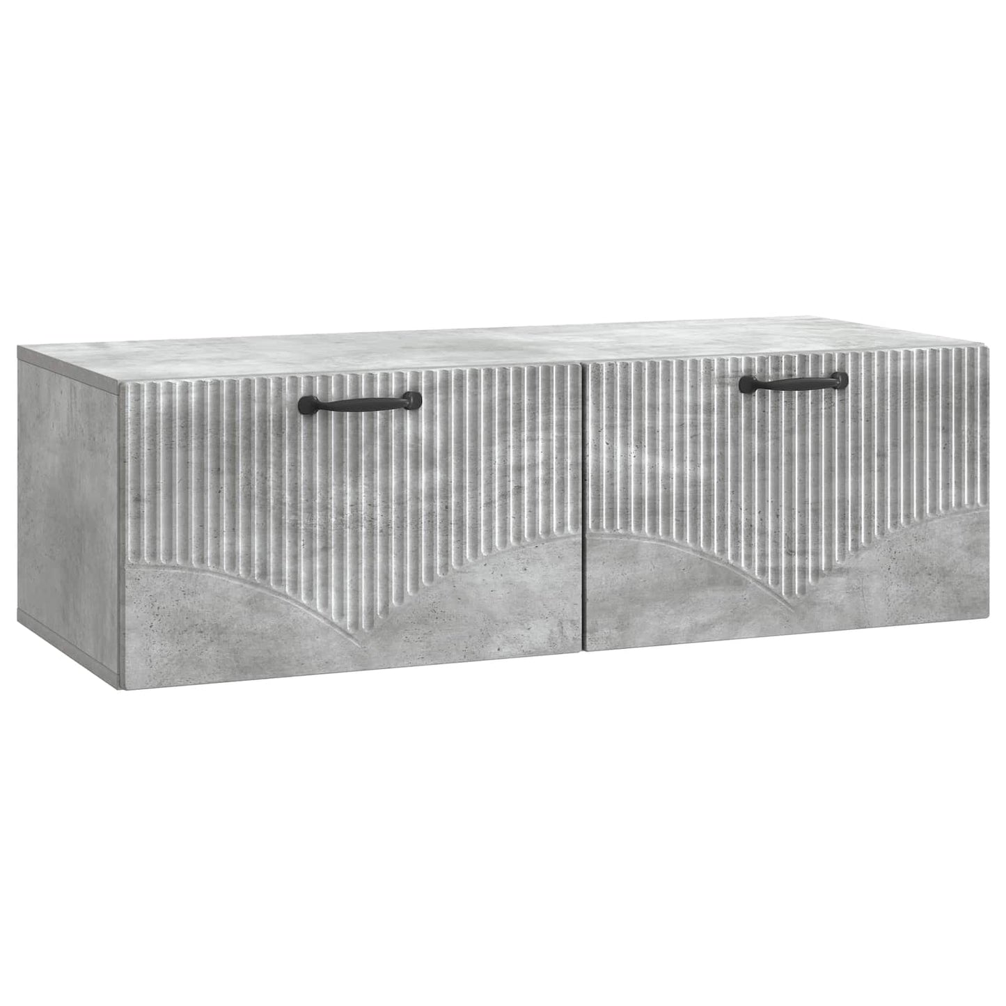 vidaXL Wall-Mounted TV Cabinet Concrete Grey 98 x 41 x 30 cm 2