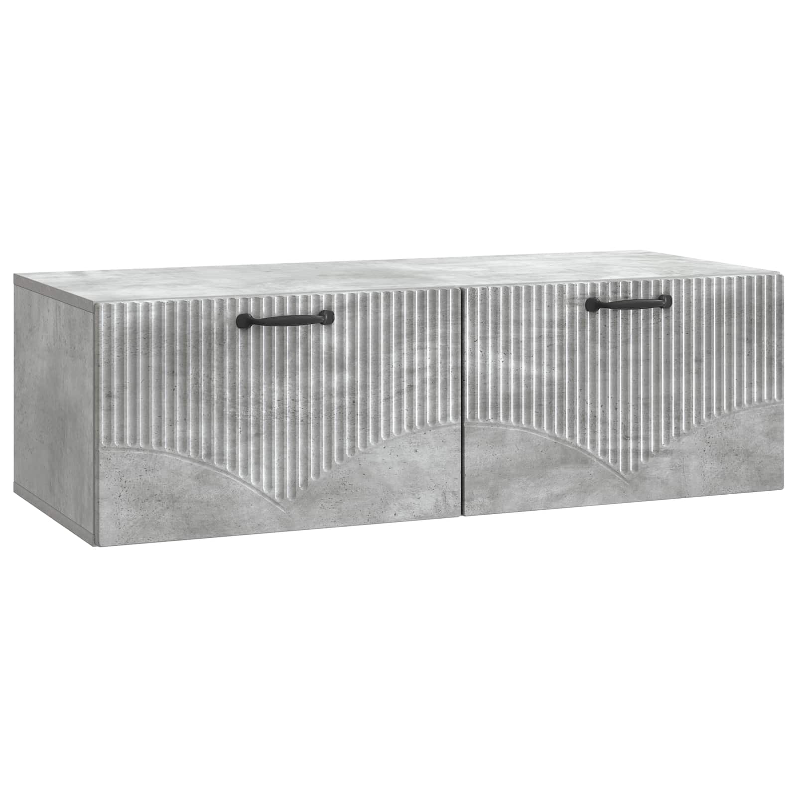 vidaXL Wall-Mounted TV Cabinet Concrete Grey 98 x 41 x 30 cm 2