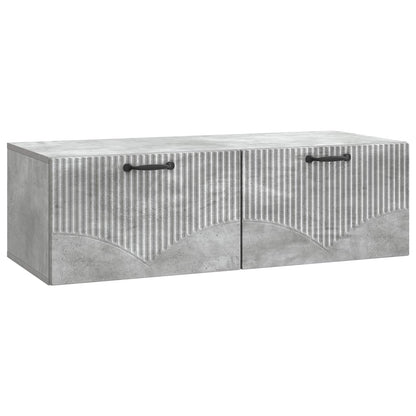 vidaXL Wall-Mounted TV Cabinet Concrete Grey 98 x 41 x 30 cm 2