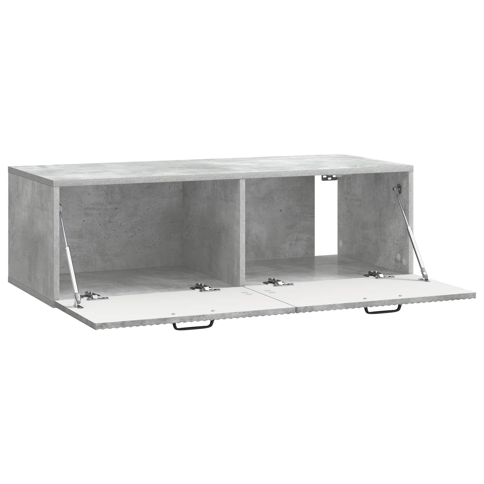 vidaXL Wall-Mounted TV Cabinet Concrete Grey 98 x 41 x 30 cm 5